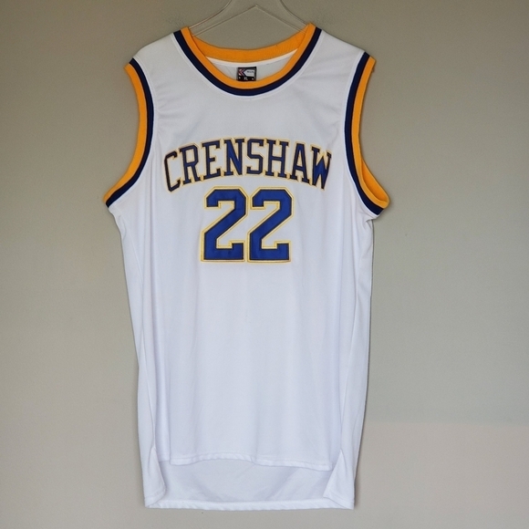 Quincy McCall #22 Crenshaw High School Jersey Stitched White Blue Size XL - Picture 9 of 9